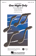 One Night Only SATB choral sheet music cover